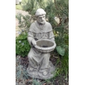 St. Francis Of Assisi Stone Bird Feeder